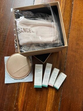 Biossance Skincare bundle with Headband Mirror and Samples